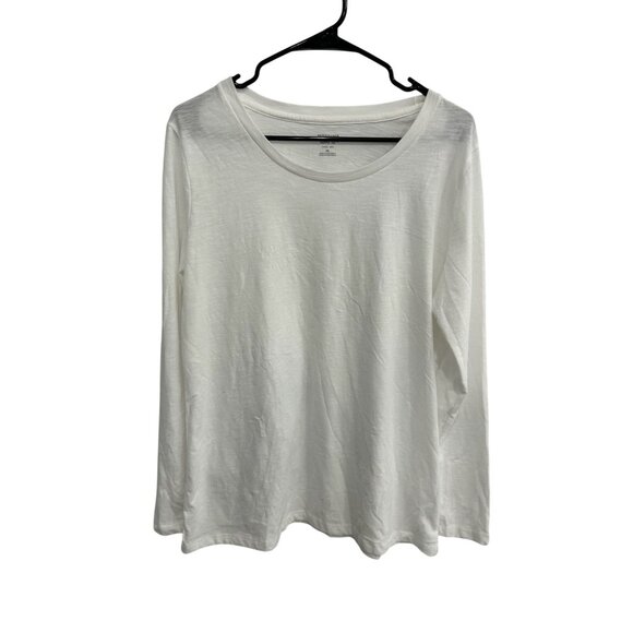 Mossimo Supply Co Long Sleeve T-Shirt White Sz XXL Cotton Poly Minimalist NWT - Picture 1 of 11